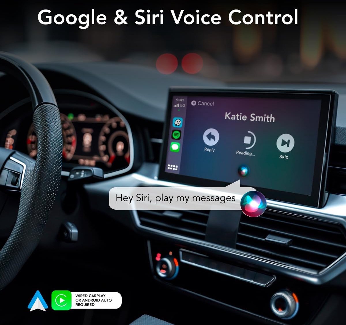 AutoSky WUA-8 - Draadloze CarPlay Adapter - Plug & Play - Compact Ontwerp