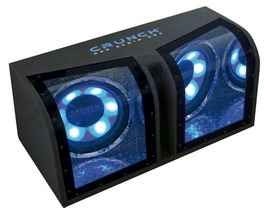 Crunch Subwoofer met kist 2 x 30cm